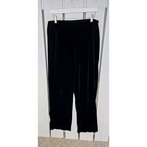 Half Moon‎ Bay Velvet Pull-On Stretch Wide Leg Pants Size M Chic Witchy Lounge